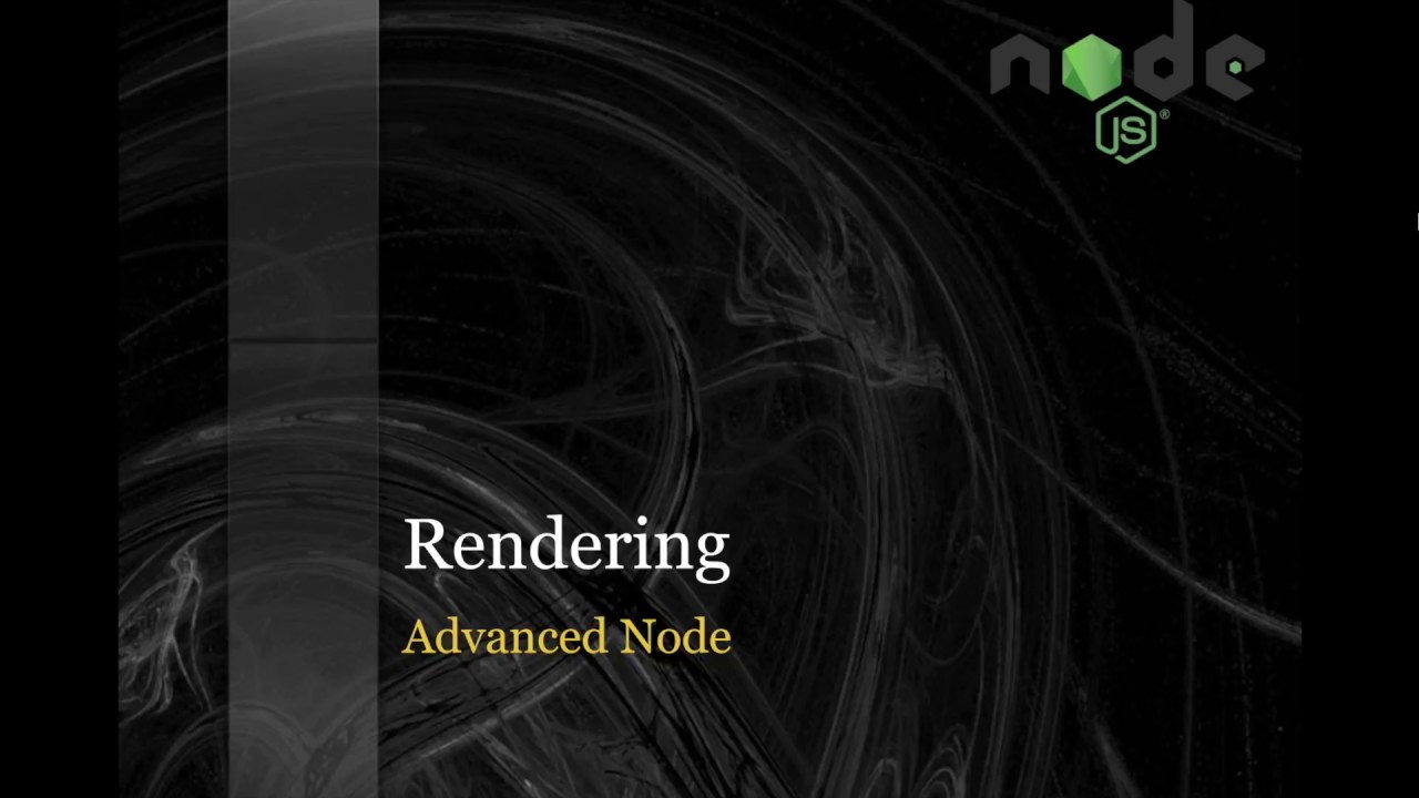 Node.js Rendering Node tutorial for beginners - rendering - YouTube
