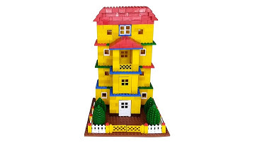 Lego Giant 4 Floor House || peacock Smart Block House || Bricks Custom House