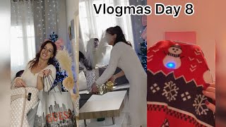 Vlogmas Day 8Valixhe Të Reja Pulovër Me Drrita Vendos Drritat Në Ballkon