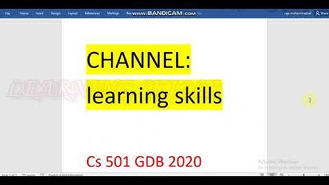 GDB CS501 SOLUTION