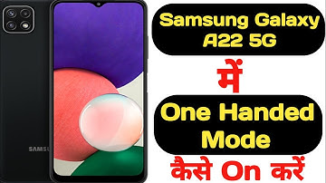 How to enable one handed mode in Samsung Galaxy A22 5G || Samsung Galaxy A22 5G one handed mode