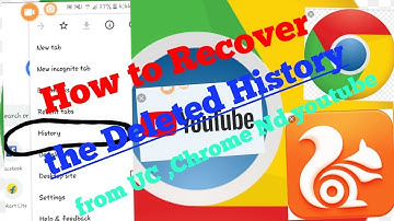How to recover the Deleted History from UC,Chrome nd Youtube