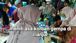 lonok hideung meniti asa korban gempa di cianjur