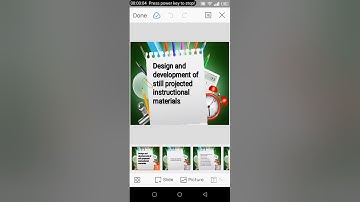 Design and development of still projected instructional materials