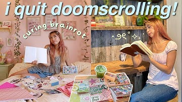 journaling instead of doomscrolling for A WEEK *is this the cure to brainrot?*