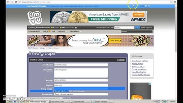 How to create a Group? IMVU!!!!!!1