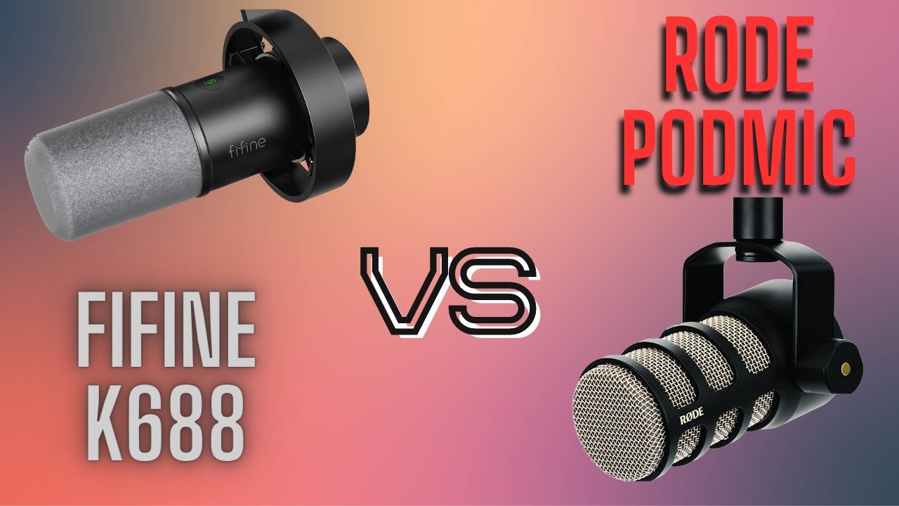 FiFine K688 vs Rode Podmic. Battle of the budget podcast MICS #fifine vs  #rodemic 