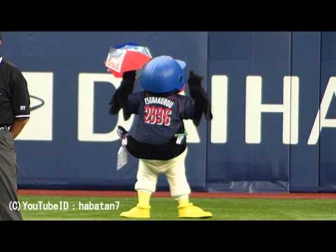 130616　東京ヤクルトスワローズ　ラッキー7　つば九郎　東京音頭＠京セラドーム