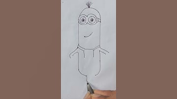 How to draw Kevin the Minion from The Minions |Despicable Me| Netflix | Prime Video | Disney #shorts