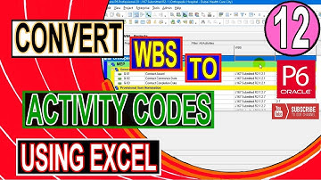 How to Convert WBS to Activity Code in Primavera P6 | Using Excel | Easy Fast Trick | Large Schedule