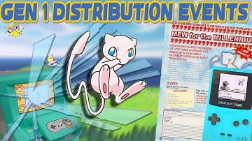 The First Pokemon Distribution Events!
