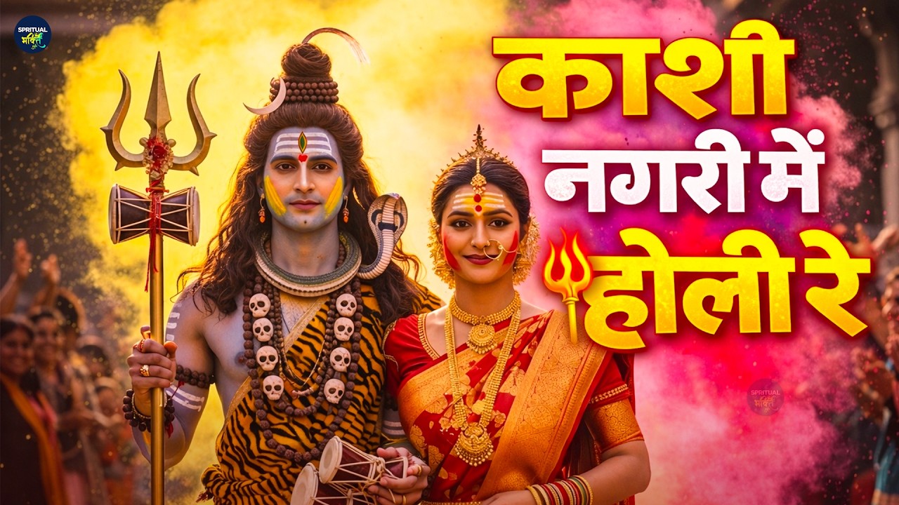 काशी नगरी में आज होली रे 🌸 Shiv Parvati Holi Bhajan | Bholenath New Holi Song