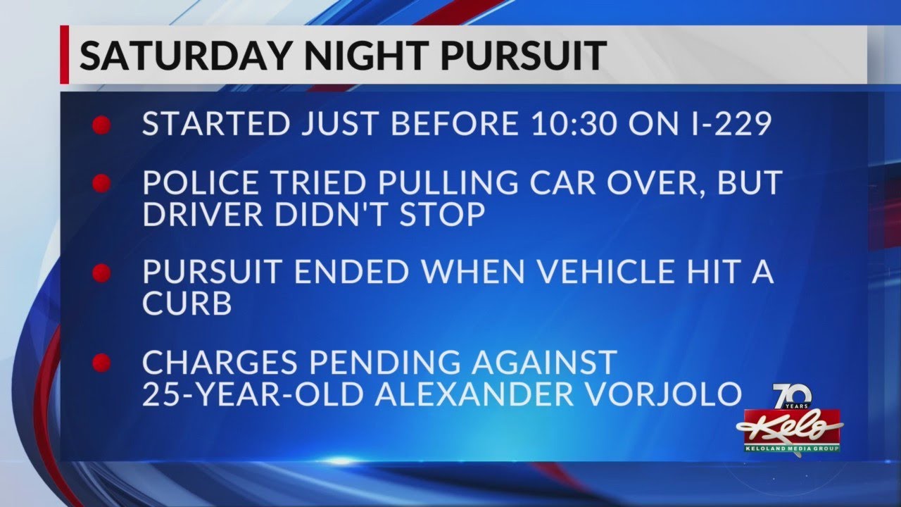 Driver arrested following Sioux Falls pursuit - YouTube