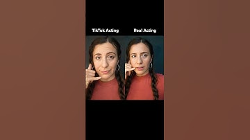 Acting VS TikTok Acting… #actingchallenge