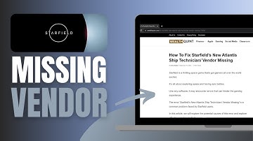 How To Fix Starfield’s New Atlantis Ship Technician Vendor Missing - Problem Solved!