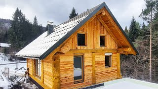 2 Craftsmen Build a Wooden House...Start to Finish in 59 sec #Short by Natural Log House 14,736 views 2 years ago 1 minute