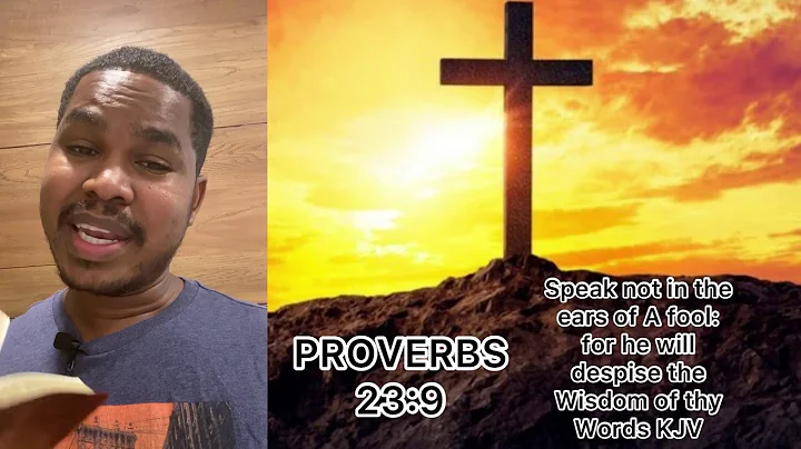 DON'T WASTE TIME WITH FOOLS||Proverbs 23||Bible talks pt.1