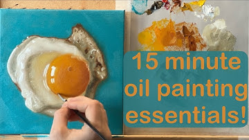 Oil Painting made simple: Realistic fried egg