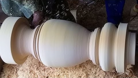 xem bác thợ Tiện lục bình gỗ mít  ta tuyệt đẹp tiện thế này mới gọi là tiện