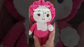 Kadife Iple Minik Bir Bebek Yaptım Bu Tatlılık Dayanılmaz