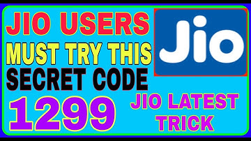 JIO Hidden Trick JIO secret code 1299 Must Try JIO Users