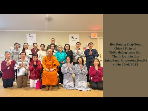 Video Hòa thượng Pháp Tông Chia sẻ Pháp Tại Thiền đường... - youtube