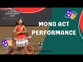 Mono act  vedh theatre  prize winning act  competition  vedh acting academy 