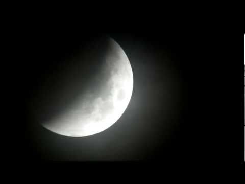 Lunar Eclipse behind Clouds