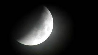Lunar Eclipse behind Clouds