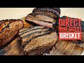 Direct heat brisket cook  drum smoker  select brisket