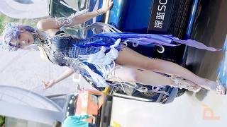 4K 2025成都國際車展 DEEPAL 網紅車模 레이싱모델 Beautyleg Racing Model 117