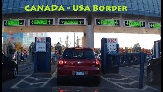 Crossing Canada US Border through Rainbow Bridge in Niagara Falls by Car