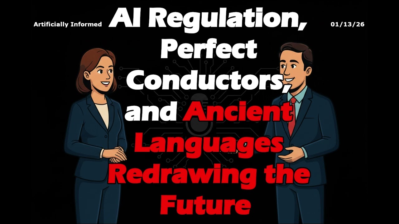 AI Regulation, Perfect Conductors and Ancient Languages Redrawing the Future | Artificially Informed