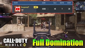 Call Of Duty Mobile 49 Kills Full Domination in Crash | Legendry Rank -  Hindi Gameplay🇮🇳