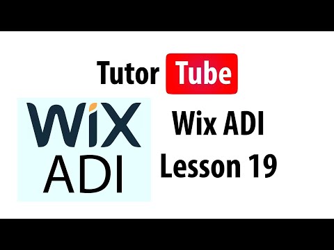 Wix ADI Tutorial - Lesson 19 - Wix Dashboard Options