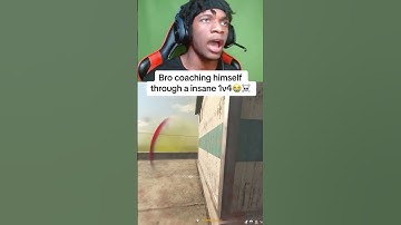 Bro coacht zichzelf door een 1v4😭 #warzone #warzonefunnyclips #gaming