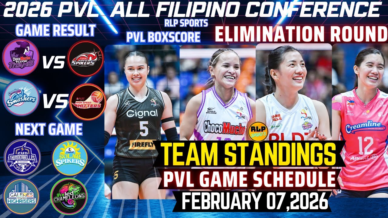 Последние результаты команд PVL по состоянию на 5 февраля 2026 г. | Статистика матчей PVL | Распи...