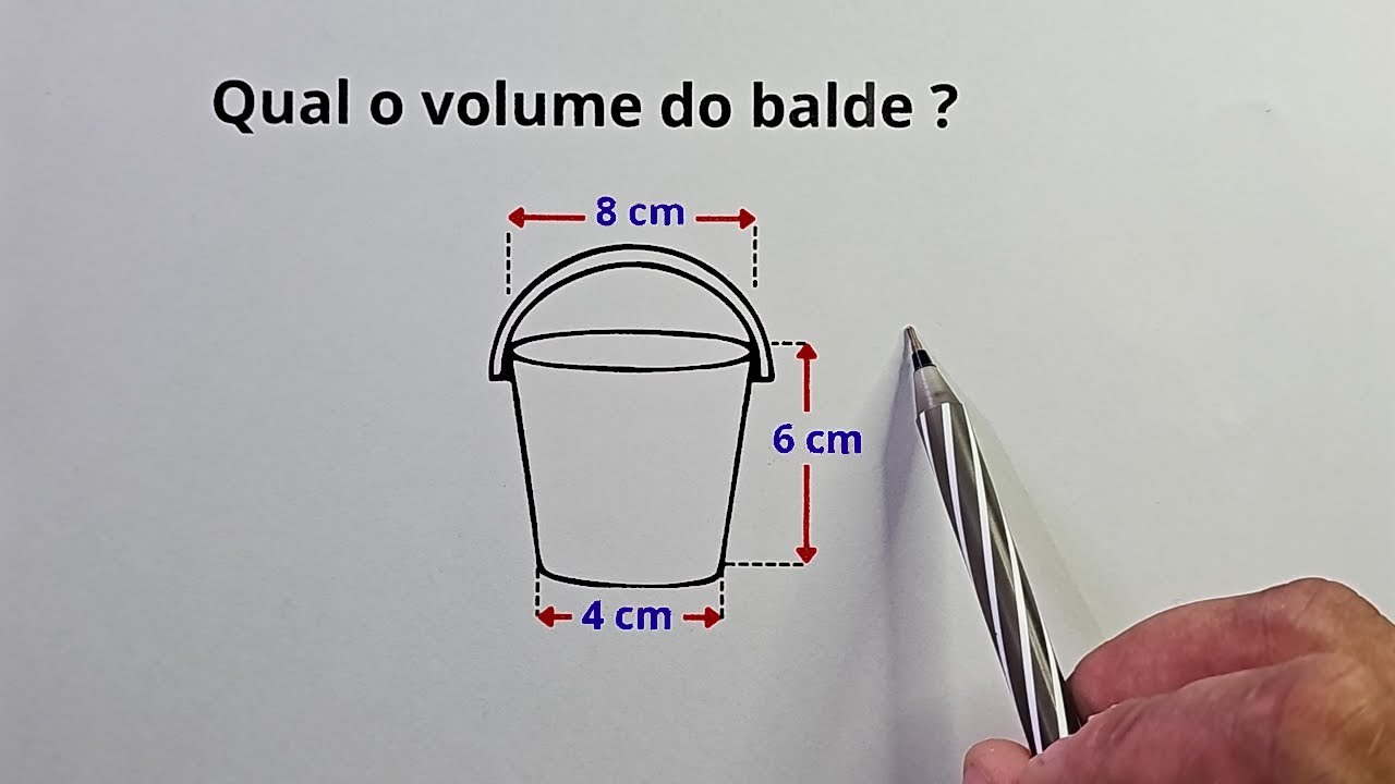 CONSEGUE CALCULAR O VOLUME DESSE BALDE? - YouTube
