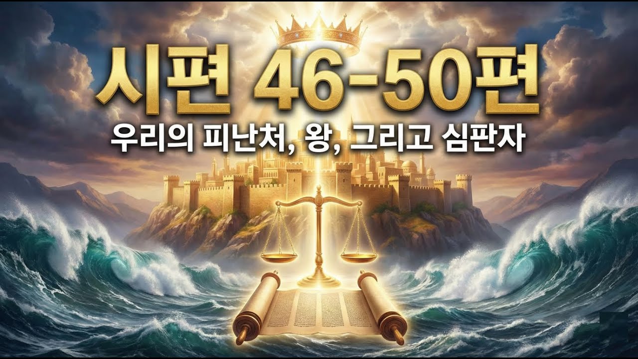 "너희는 가만히 있어" (시편 46편) | 세상이 흔들려도 두렵지 않은 피난처 찬양 🛡️ (시편 46-50편)
