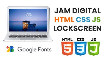 Belajar CSS dasar penerapan Jam Digital Style Lockscreen