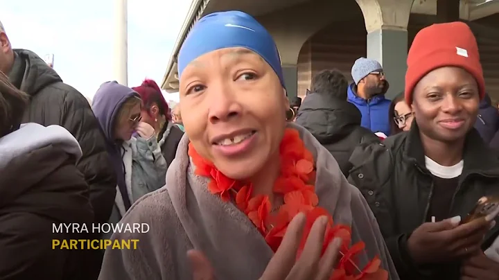 Watch thousands brave the famous New Year's Day Polar Bear Plunge in Coney Island