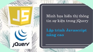 Bài 5.D2: Hiển thị thông tin sự kiện trong jQuery
