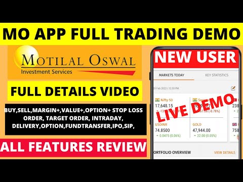Motilal oswal full demo in hindi || live demo || motilal oswal online trading in hindi ..