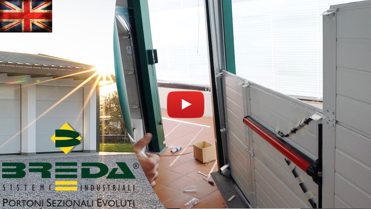 Installation Sectional Door with Pedestrian Door