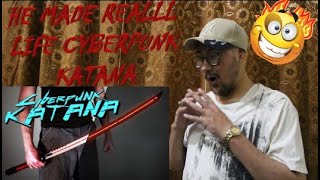 Reaction On Forging a Glowing Katana (Cyberpunk Katana v1.0) | Keaton Goddard | Cyberpunk 2077