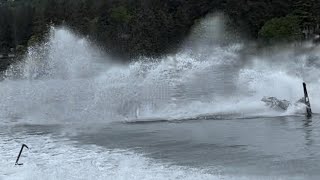 Joe The Waterskier Skis Hard Then Crashes