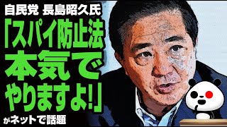 自民党 長島昭久氏「スパイ防止法本気でやりますよ！」が話題