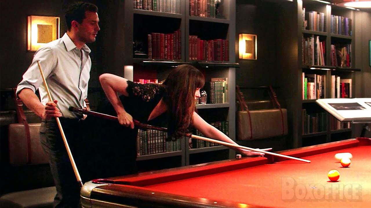 Fifty shades of grey pool table sex scene