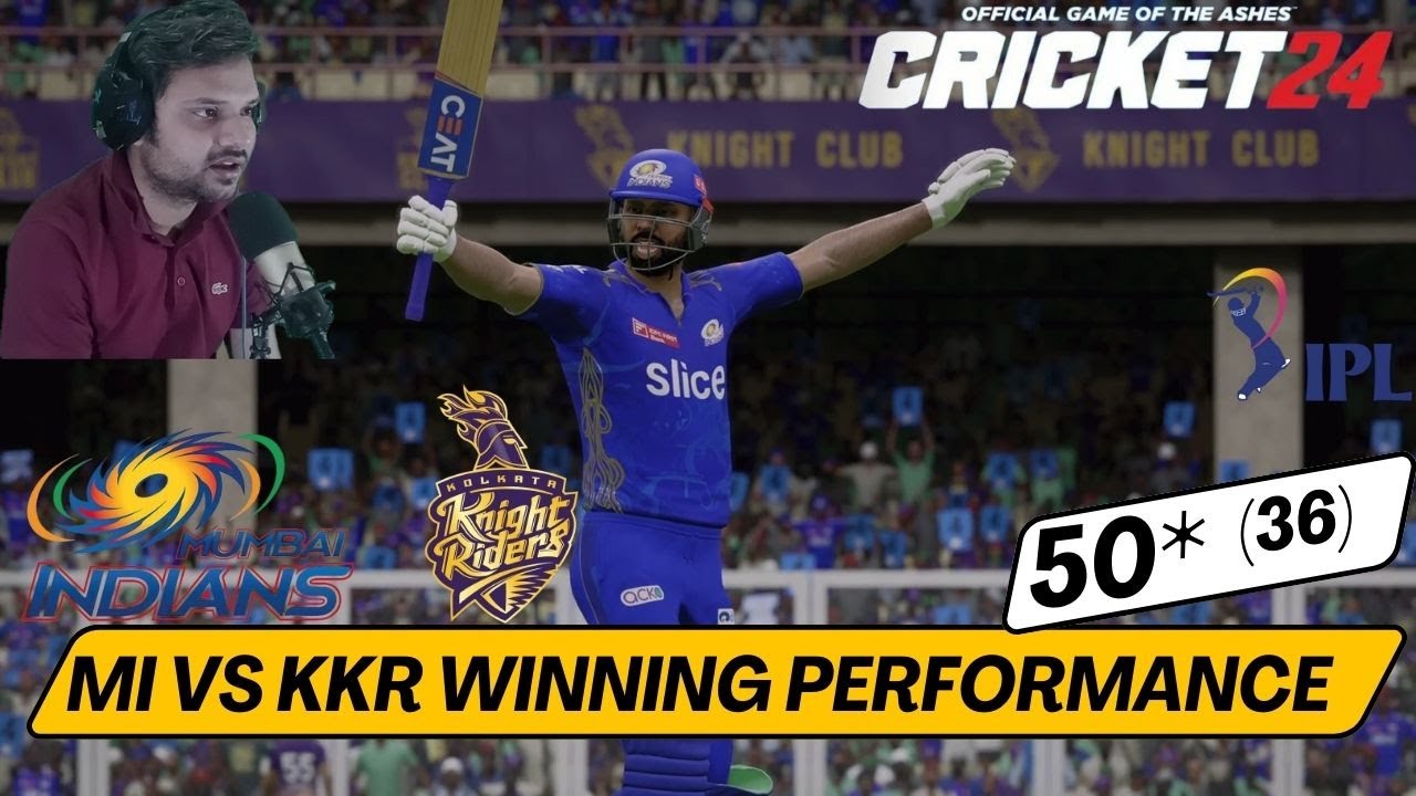 My First MI vs KKR Cricket Match the Most Realistic