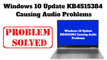Windows 10 Update Causing Audio Problems